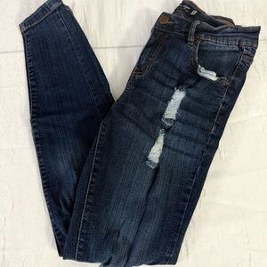 Classic Dark Blue Women's Skinny Jeans